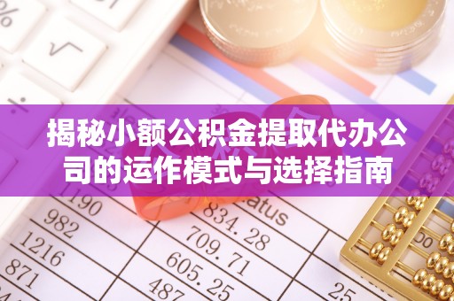 邱县揭秘小额公积金提取代办公司的运作模式与选择指南