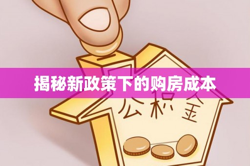 邱县揭秘新政策下的购房成本