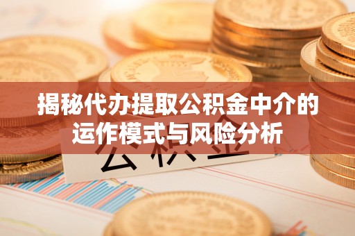 邱县揭秘代办提取公积金中介的运作模式与风险分析