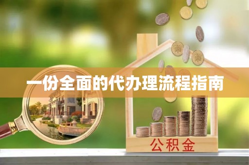 邱县一份全面的代办理流程指南