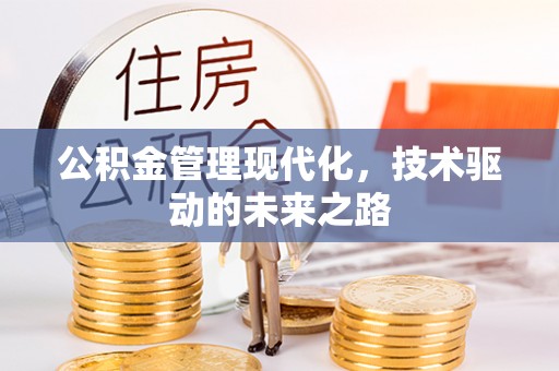 邱县公积金管理现代化，技术驱动的未来之路